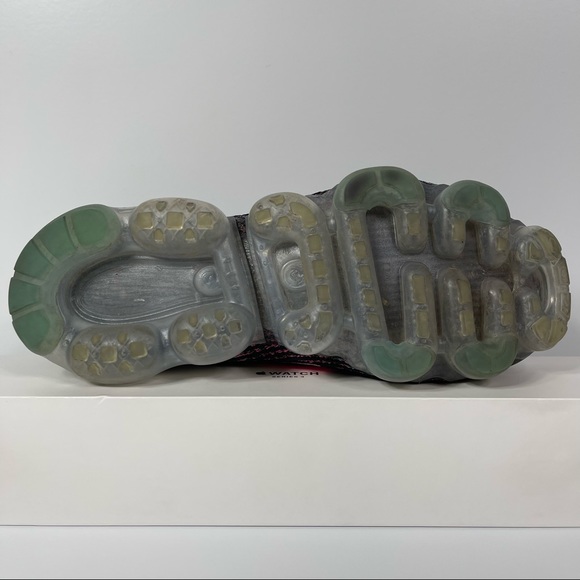 NIKE AIR VAPORMAX FLYKNIT 3 BLACK HYPER PINK BALTIC BLUE WOMENS RUNNING SHOES SI - Picture 4 of 10